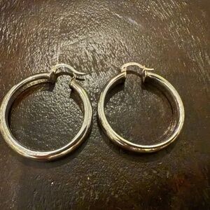 925 Sterling Silver Classic Hoop Earrings